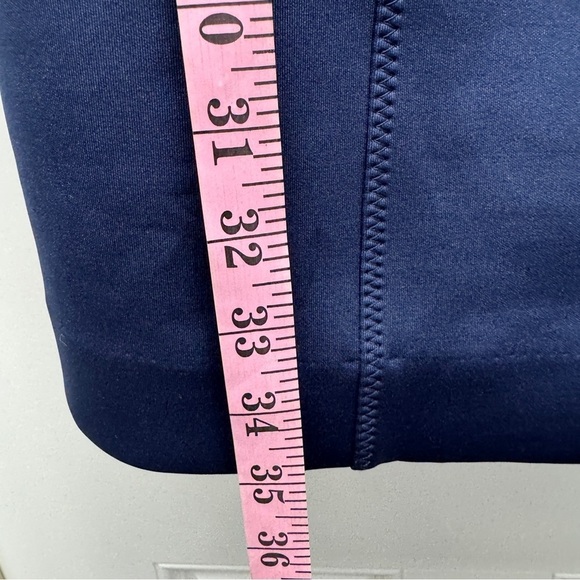 LILLY PULITZER SHELLBEE True Navy Blue Pink Ric Rac Scuba Lined Dress - Picture 9 of 16